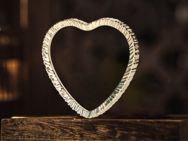 鋅合金心形飾品定制